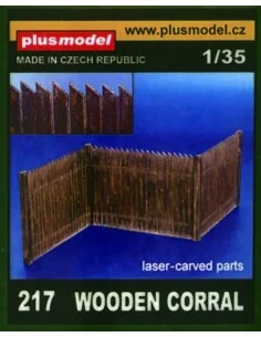 Lattenzaun aus echtem Holz, 1/35 - Plus model 217