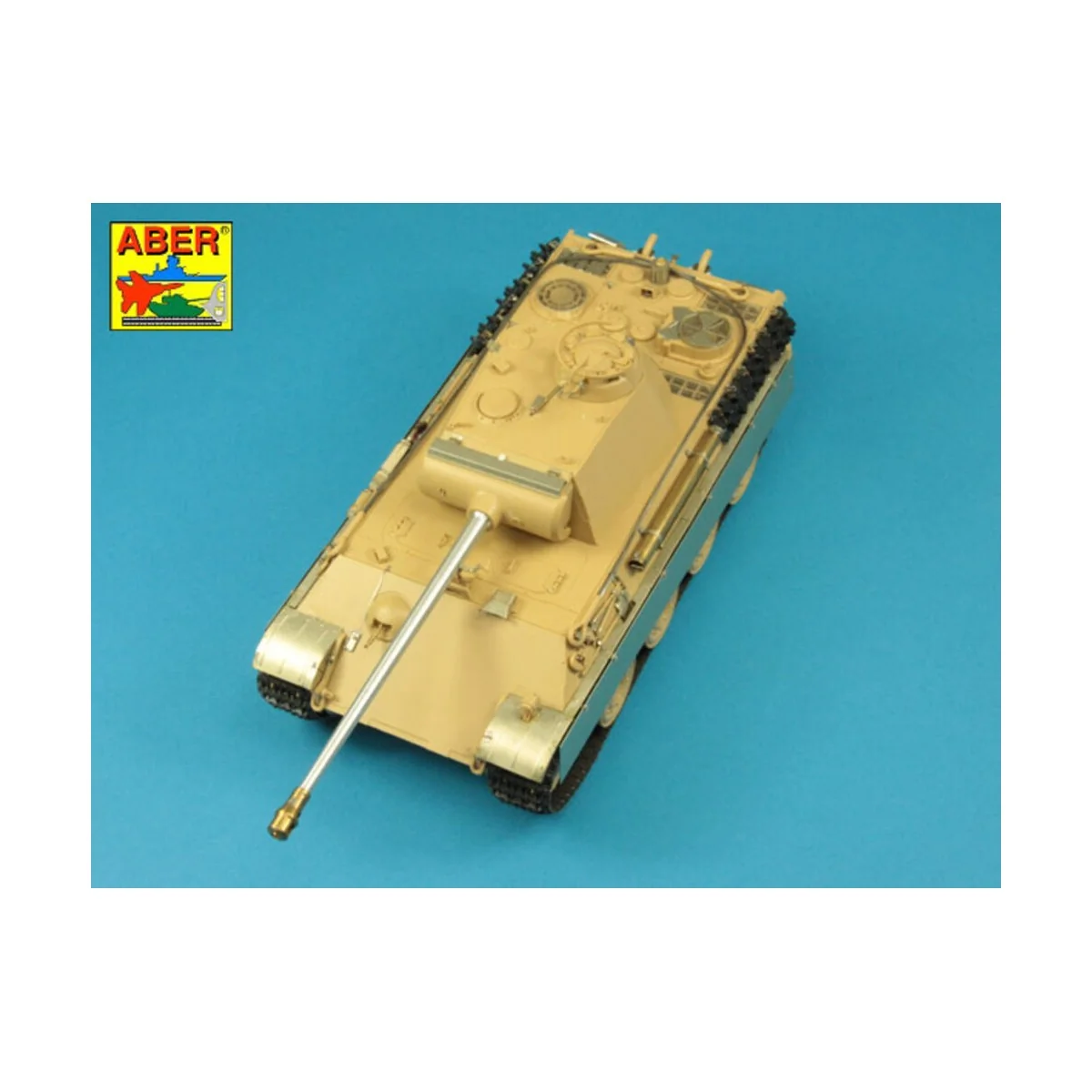 7, 5cm gun barrel for Panther Ausf.G Late -Tamiya, 1/35 - Aber Mode...