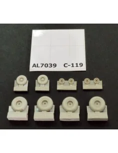 C-119 Boxcar wheels early version, 1/72 - Plus model AL7039