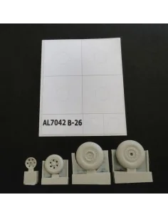 B-26 Marauder late wheels groved, 1/72 - Plus model AL7042