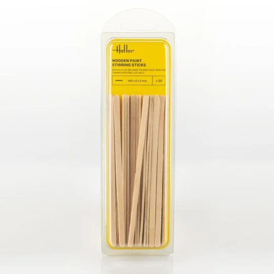 Wooden paint stirring sticks (25 pieces) - Heller 99018