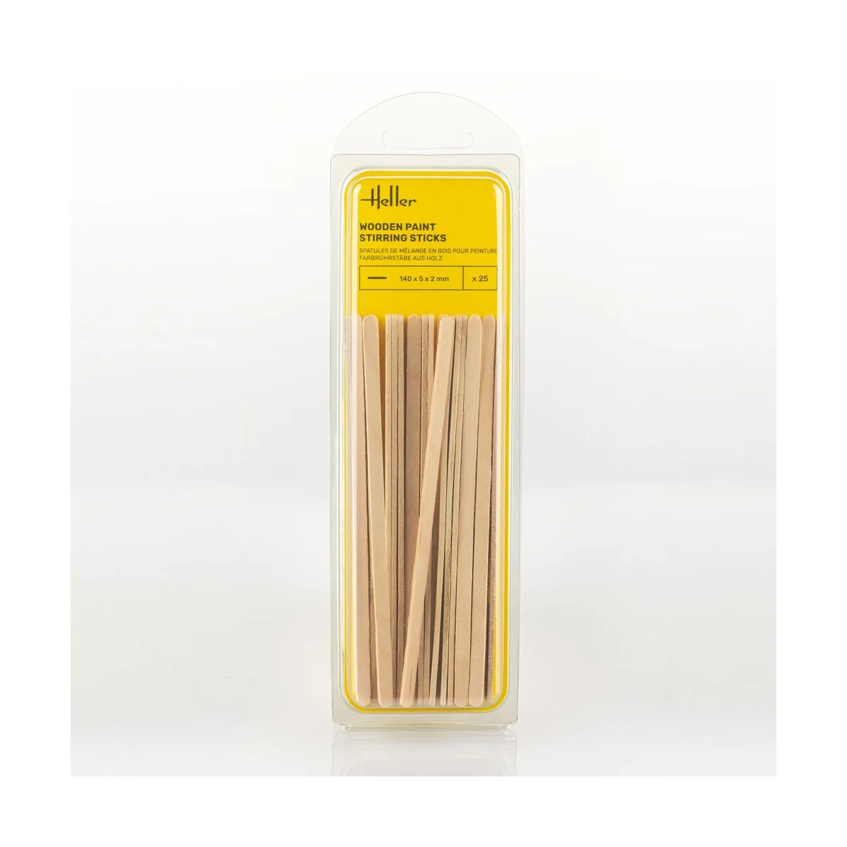 Wooden paint stirring sticks (25 pieces) - Heller 99018