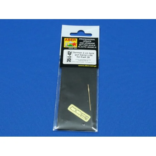 German 2 cm tank gun barrel L/56 for KwK 38, 1/35 - Aber Models 35 ...