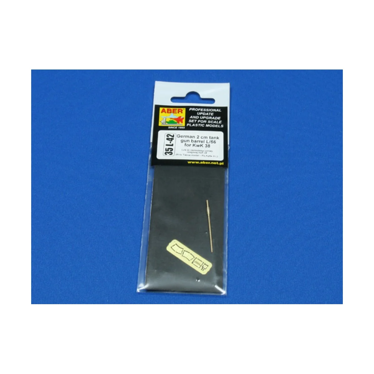 German 2 cm tank gun barrel L/56 for KwK 38, 1/35 - Aber Models 35 ...