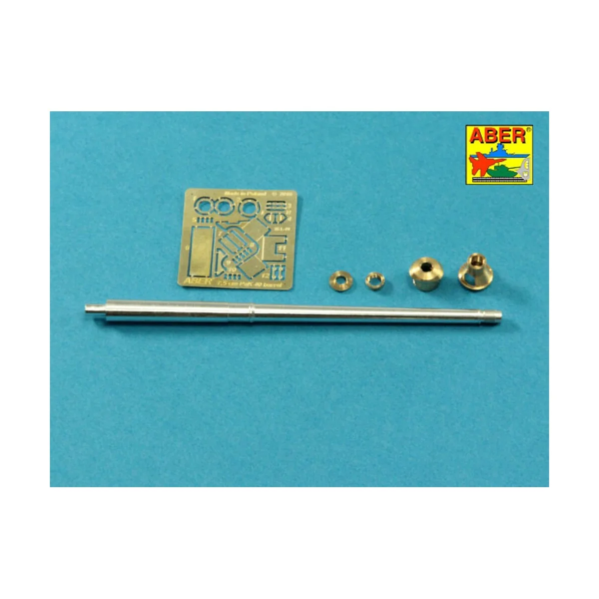 German 75mm barrel for PaK 40 - middle model, 1/35 - Aber Models 35...