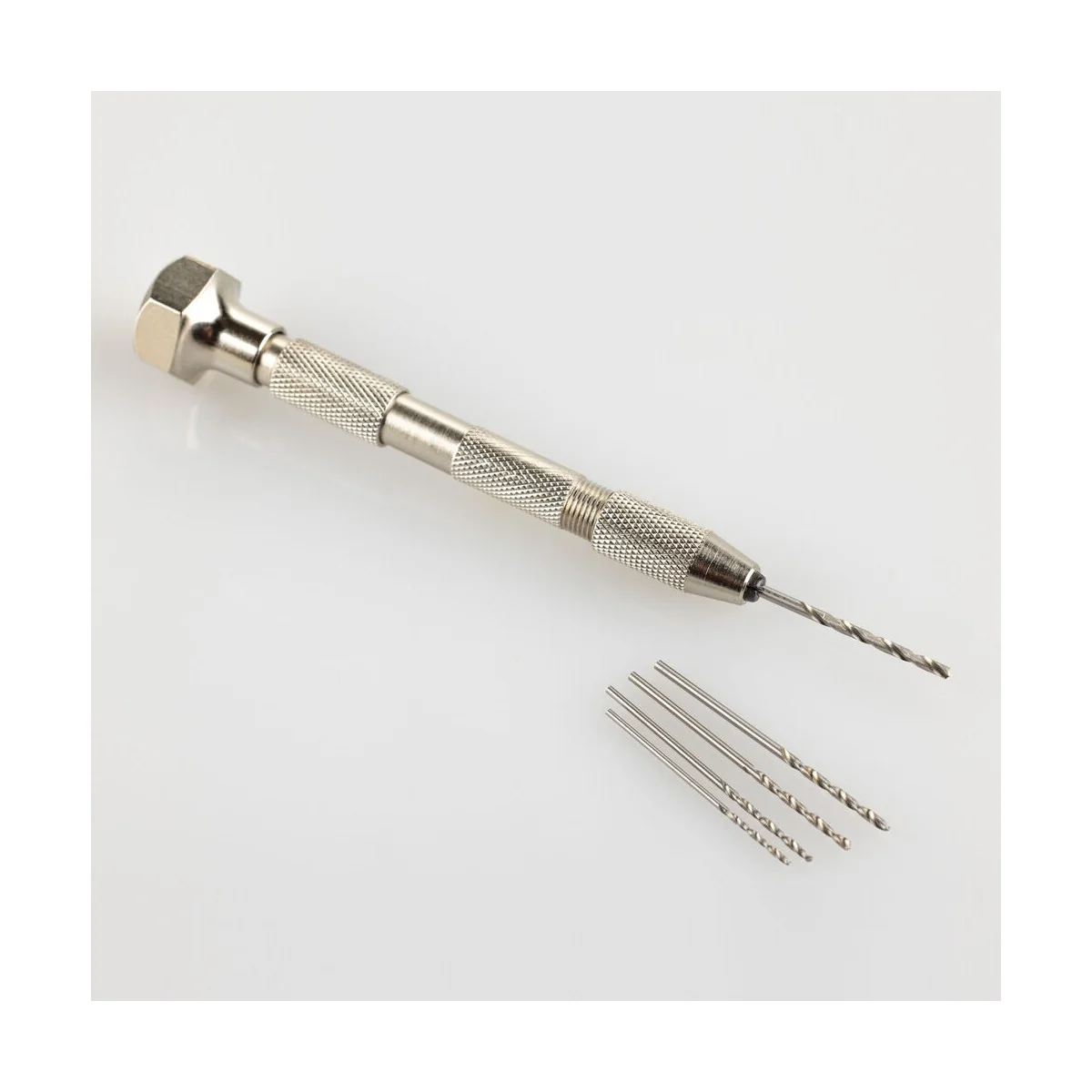 Hand drill with five drills (1, 1.2, 1.4, 1.5, 1.8 mm) - Heller 99019