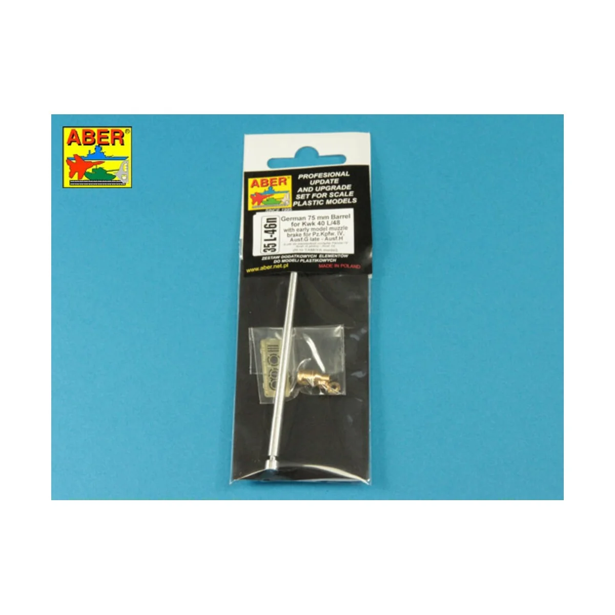 Germ.75mm barrel for KwK 40L/48 with early model muzzle brake for P...