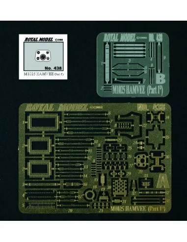 M1025 Hamvee part 1° (for Tamiya kit), 1/35 - Royal Model RM438