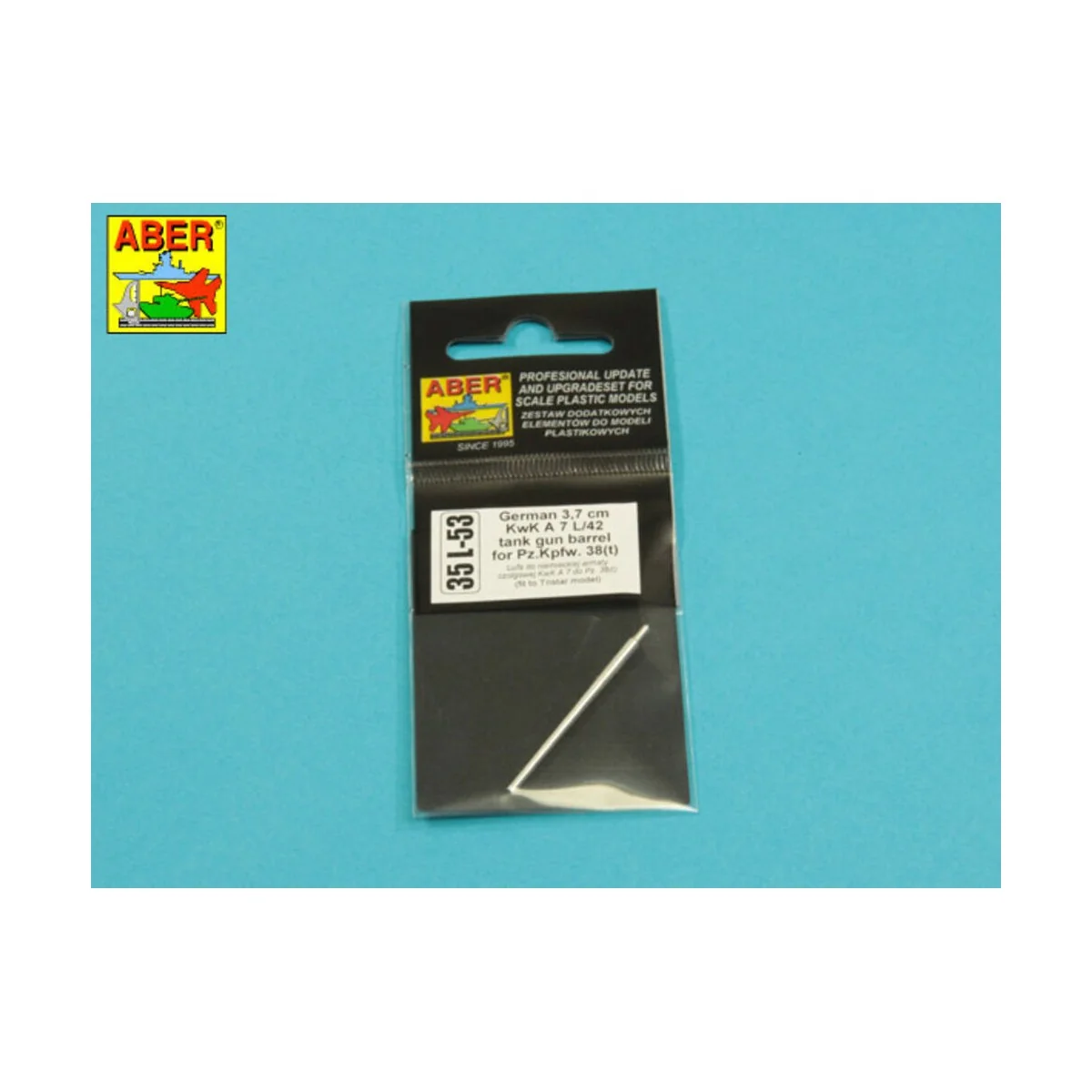3, 7cm KwK A7 L/42 tank gun barrel for Pz.Kpfw.38(t), 1/35 - Aber M...