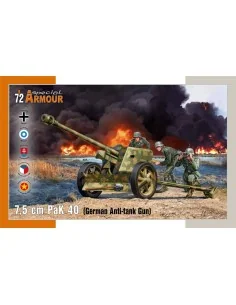 7, 5 cm PaK 40 German Anti-tank Gun, 1/72 - Special Hobby 100-SA72025