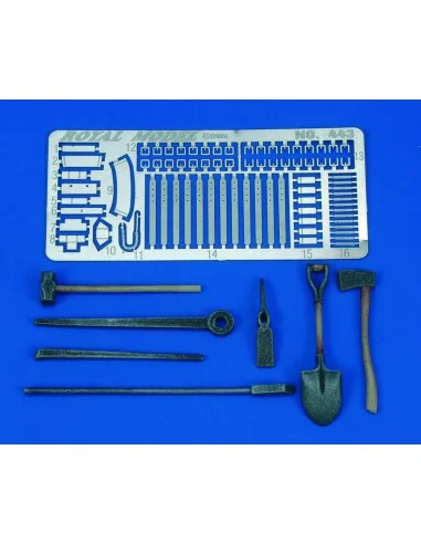 U.S.tanks Tools & Holders-WWII, 1/35 - Royal Model RM443