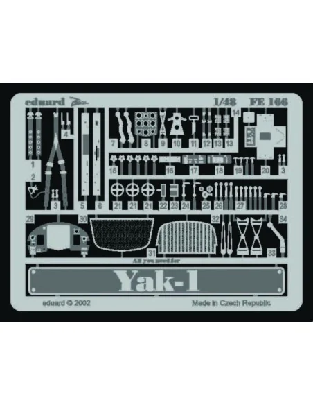 Yak-1, 1/48 - Eduard Accessories FE166