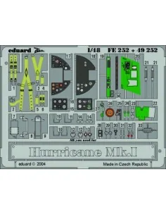 Hurricane Mk.I, 1/48 - Eduard Accessories FE252