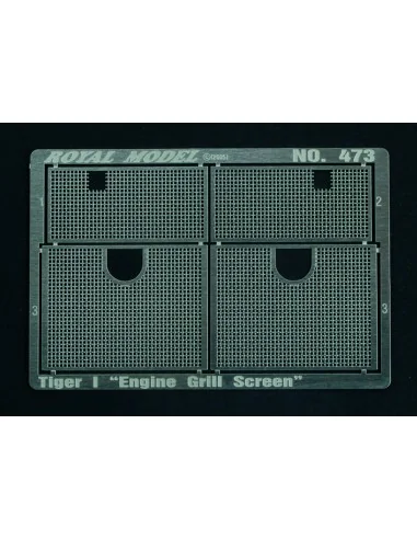 Engine Grill Screen Tiger I (for Dragon kit), 1/35 - Royal Model RM473