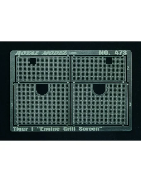 Engine Grill Screen Tiger I (for Dragon kit), 1/35 - Royal Model RM473