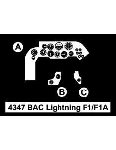 BAC Lightning F1/F1A -Cockpit Set, 1/48 - CMK 129-4347