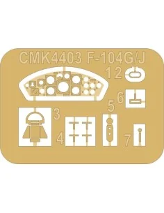 F-104G/J Starfighter Cockpit + C2 Ejection Seat for Kinetic, 1/48 -... 2