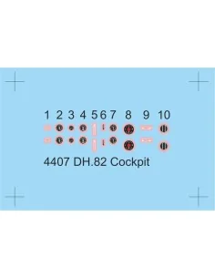 DH.82 Tiger Moth Cockpit Correction Set, 1/48 - CMK 129-4407 2