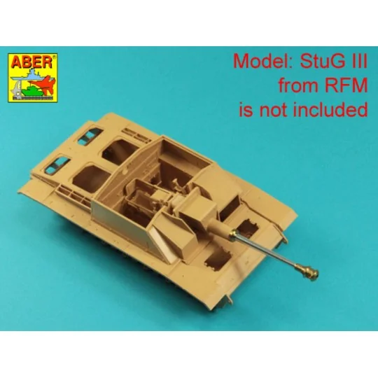 German StuK.40 L/48 7,5 cm Barrel with middle muzzle brake for Stug...