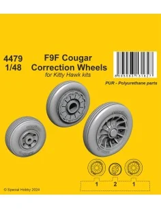 F9F Cougar Correction Wheels / for Kitty Hawk kits, 1/48 - CMK 129-...