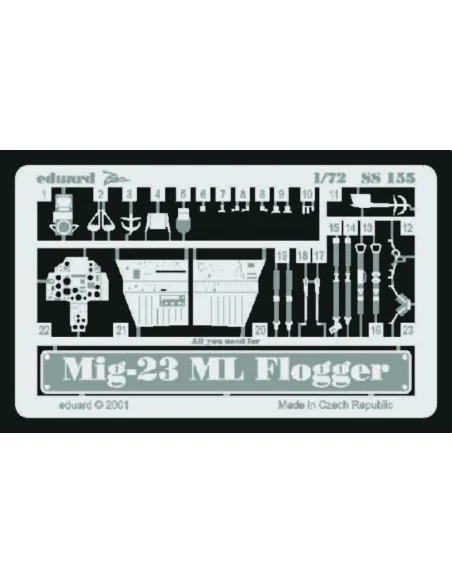 MiG-23 ML Flogger, 1/72 - Eduard Accessories SS155