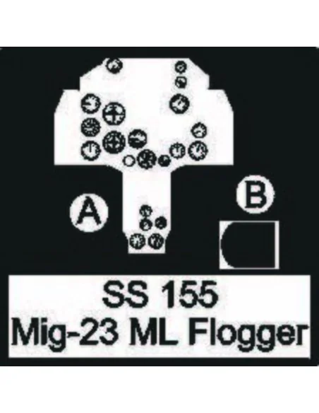 MiG-23 ML Flogger, 1/72 - Eduard Accessories SS155