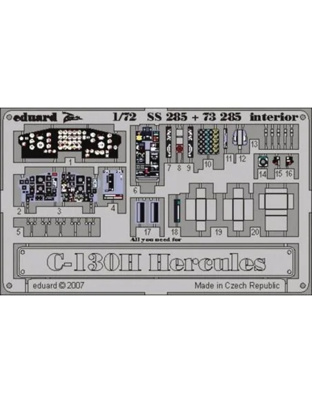 C-130H Hercules interior, 1/72 - Eduard Accessories SS285