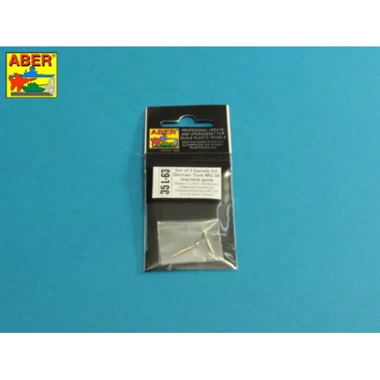 Set of Barrels for German Tank MG 34 machine guns, 1/35 - Aber Mode... Set of Barrels for German Tank MG 34 machine guns, 1/35 - Aber Mode...
