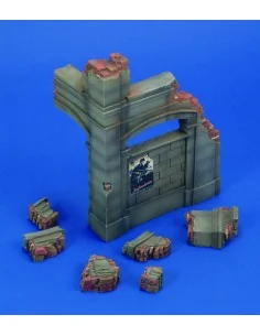 Corner ruin German building, 1/35 - Royal Model RM504