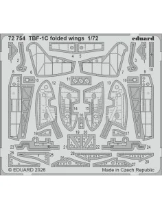 TBF-1C (folded wings) for Hobby Boss, 1/72 - Eduard Accessories BIG...