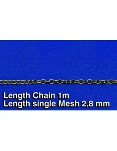 Metal Chain (D) Length single Mesh 2, 8 mm - Royal Model RM519