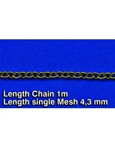 Metal Chain (G) Length single Mesh 4, 3 mm - Royal Model RM522