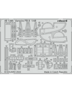 Vampire FB.9, 1/48 - Eduard Accessories BIG49395 2