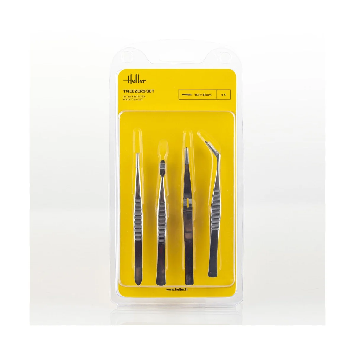 Tweezers Set (4 pieces) - Heller 99023