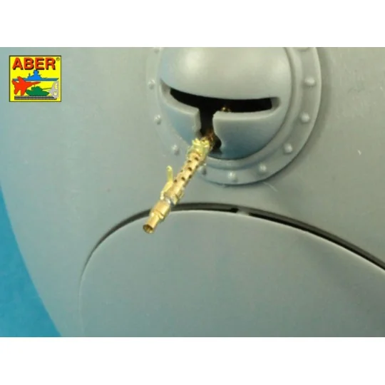 Set of 2 Barrels for German machine guns MG34, 1/35 - Aber Models 3...