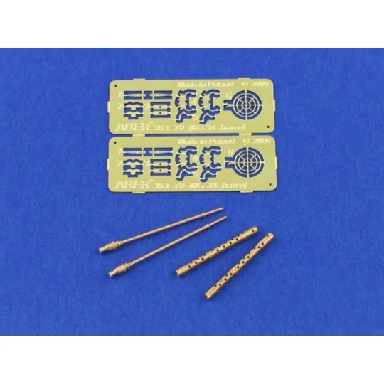 Set of 2 Barrels for German machine guns MG34, 1/35 - Aber Models 3...