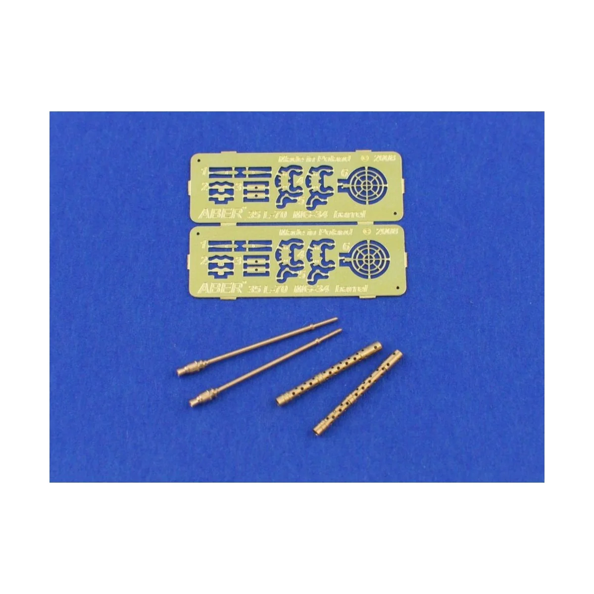 Set of 2 Barrels for German machine guns MG34, 1/35 - Aber Models 3...