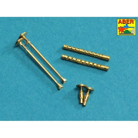 Set of 2 Barrels for German machine guns MG34, 1/35 - Aber Models 3...