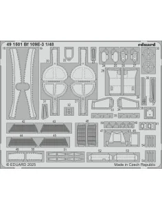Bf 109E-3 HOBBY BOSS, 1/48 - Eduard Accessories BIG49444