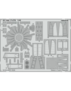 P-47N for MiniArt, 1/48 - Eduard Accessories BIG49473