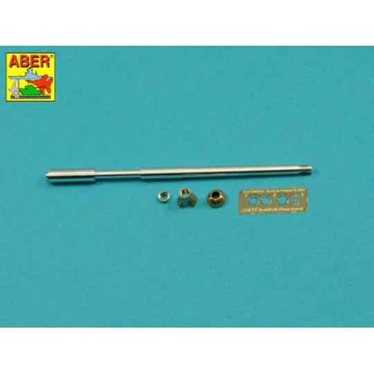 Germ.75mm barrel single baffle muzzle for Pz VI F2, 1/35 - Aber Mod...