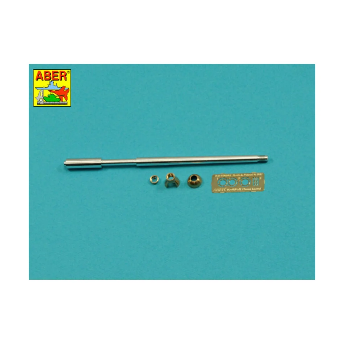 Germ.75mm barrel single baffle muzzle for Pz VI F2, 1/35 - Aber Mod...