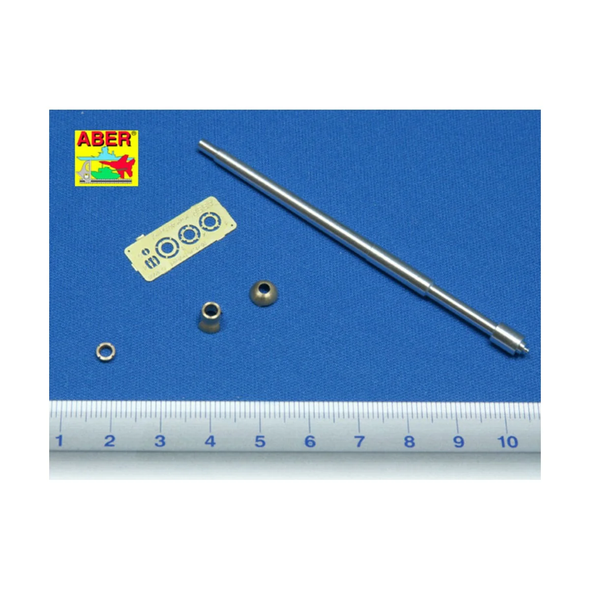 Germ.75mm barrel single baffle muzzle for Pz VI F2, 1/35 - Aber Mod...