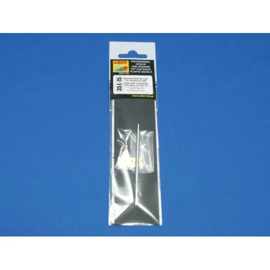 Germ.75mm barrel single baffle muzzle for Pz VI F2, 1/35 - Aber Mod...