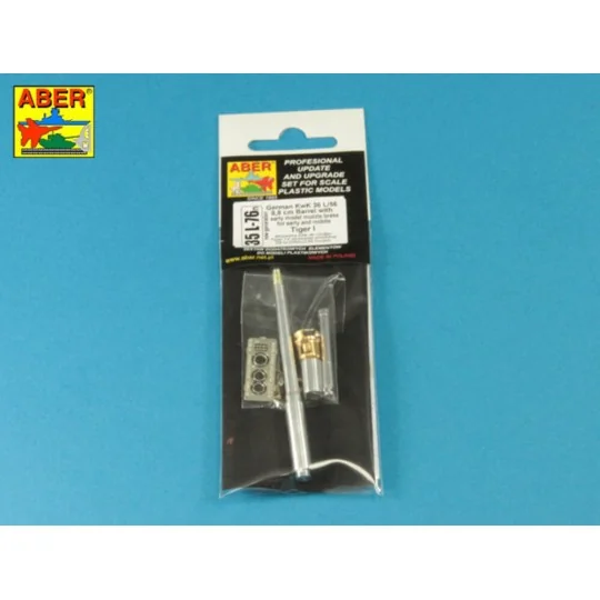 German 88 mm Barrel for Tiger I Early, 1/35 - Aber Models 35 L-076N
