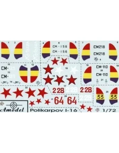 I-16 type 5/6 Soviet fighter, 1/72 - Amodel AMO72124 2