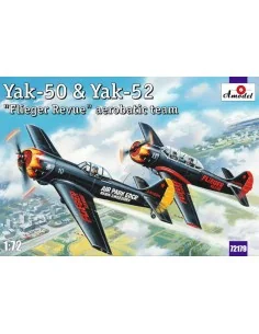 Yak-50 & Yak-52 'Flieger Revue' aerobati, 1/72 - Amodel AMO72179