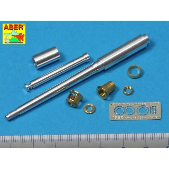 German 88 mm Barrel with late muzzle for Tiger I late - Aber Models...