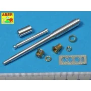 German 88 mm Barrel with late muzzle for Tiger I late - Aber Models...