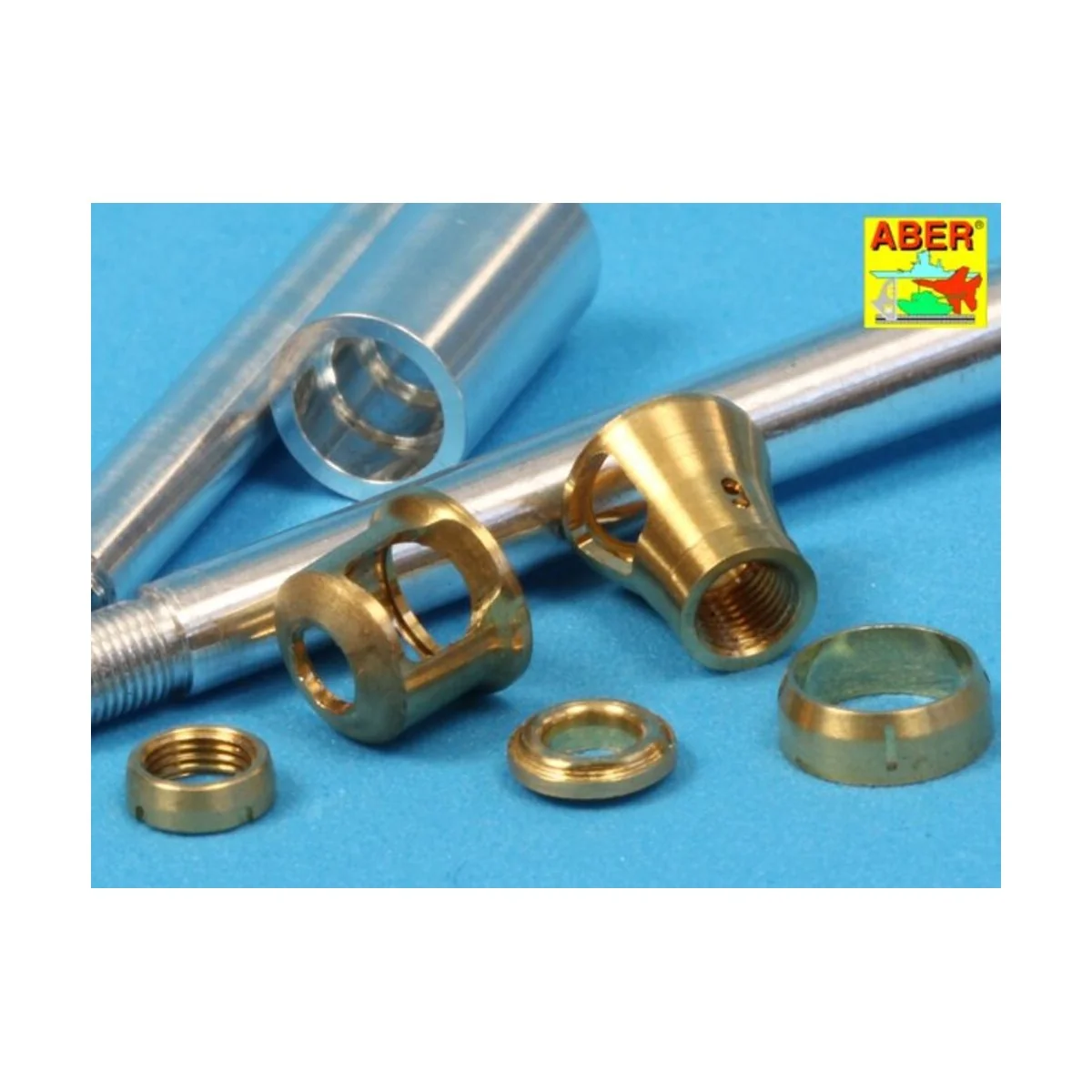 German 88 mm Barrel with late muzzle for Tiger I late - Aber Models...